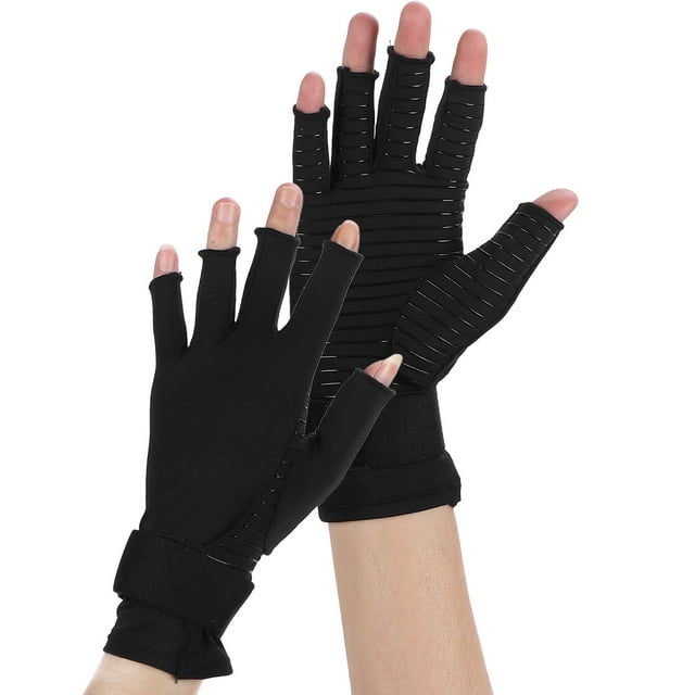 De Compresión De Artritis Anti Slip Silicona Para Aliviar Los Sin Dedos