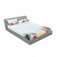 thumbnail image 3 of Pearls Bedding Set with Sheet & Covers, Seashells Starfish and Coral Underwater Life Summertime Seaside Illustration, Printed Bedroom Decor 2 Shams, 4 Sizes, Red Beige Grey, by Ambesonne, 3 of 3