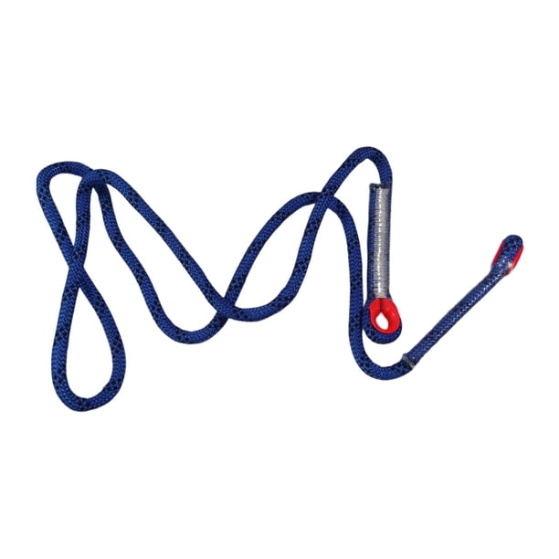 Prusik Cord Pre-Cosido Loop Ojo Resistente a la fricción Cordón de enganche Cuerda Azul 180cm