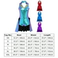 thumbnail image 4 of IBTOM CASTLE Women Trapeze Artist Fancy Dress Circus Costume Metallic Jumpsuit Leotard Gymnastic Stage Performace Dancewear XL Purple, 4 of 8