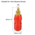 thumbnail image 2 of Uxcell Binding Post Terminal, M5 Thread Power Amplifier Speaker Connector Banana Plug Jack Socket 2-inch Length 5 Pairs, 2 of 4