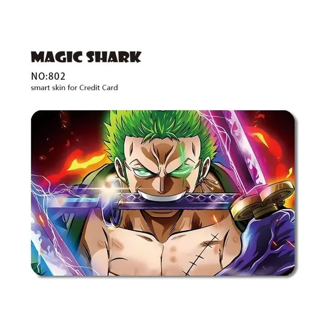 Fashion Cartoon Anime Game PVC Matte Film Sticker Case Skin for Credit Card Big Small No Chip 802 Big Chip