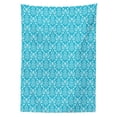 thumbnail image 3 of Ambesonne Blue and White Tablecloth Rectangular Table Cover, Venetian Damask, 60"x84", Sky Blue and White, 3 of 4