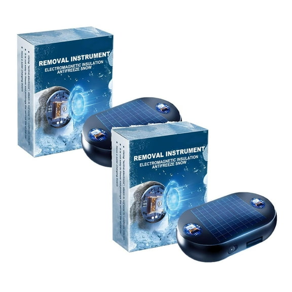 2 Pack Electromagnetic Car Snow Removal Device - 2025 Upgrade Anti-Freeze Deicing Instrument with Molecular Vibration Technology