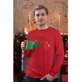 thumbnail image 2 of Old Glory Mens Christmas I Love Hanging With You Ornament Pun Long Sleeve T Shirt, 2 of 6