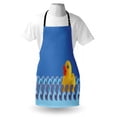 thumbnail image 3 of Rubber Duck Apron Rubber Duck Floating on Paper Seem Water Waves Bathroom Time Childcare Image, Unisex Kitchen Bib Apron with Adjustable Neck for Cooking Baking Gardening, Multicolor, by Ambesonne, 3 of 3