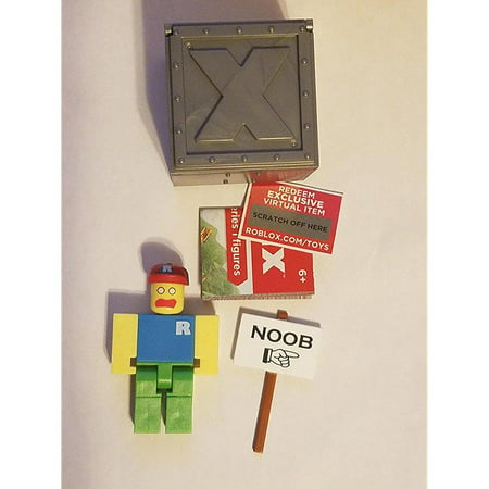 Roblox Series 1 Classic Noob Action Figure Mystery Box Virtual Item Code 25 - roblox noob die