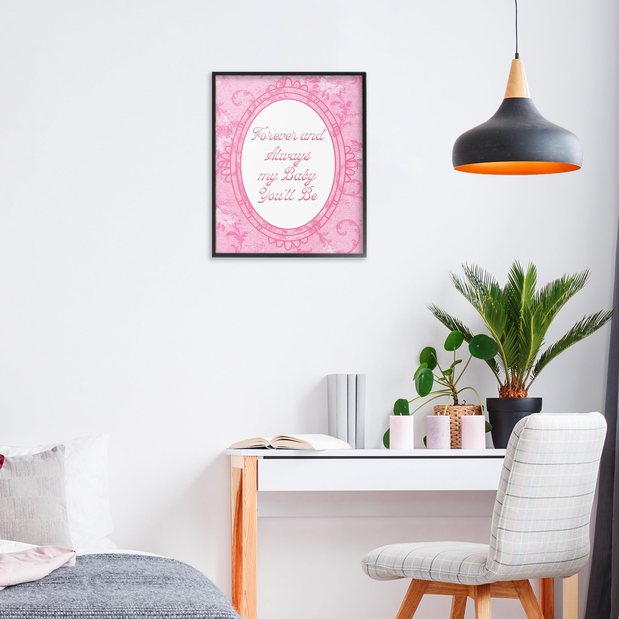 Stupell Industries Forever & Always My Baby Black Framed Giclee Art, design by Lil' Rue