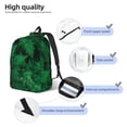 thumbnail image 3 of Fotbe Green Leave Fern Mochila de Lona con Estampado, Mochila Duradera, Mochila Versátil de Alta Calidad, Mochila Compacta Vintage-Medium, 3 of 5