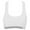 White, variant on Lace Bra and Panty Set Women Seamless Stretch Sport Bra Padded Bralettes Tank Tops Workout Gym Yoga Vest V-Neck Convertible Bra Feature Hook and Eye Closure Wire-Free Bra Style Y-459 , White L