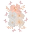 thumbnail image 3 of Paper Flower Decorations 1Set Pink for Wall Home Decor with High-Class Materials, 3 of 4