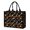 Halloween Checkered Pumpkin Black Cat, variant on Checkered Pumpkin Halloween Pattern Beach Tote Bag, Shopping Carry Tote with Inner Pocket & Removable Bottom, Waterproof Twill Gifts for Birthday Christmas Thanksgiving