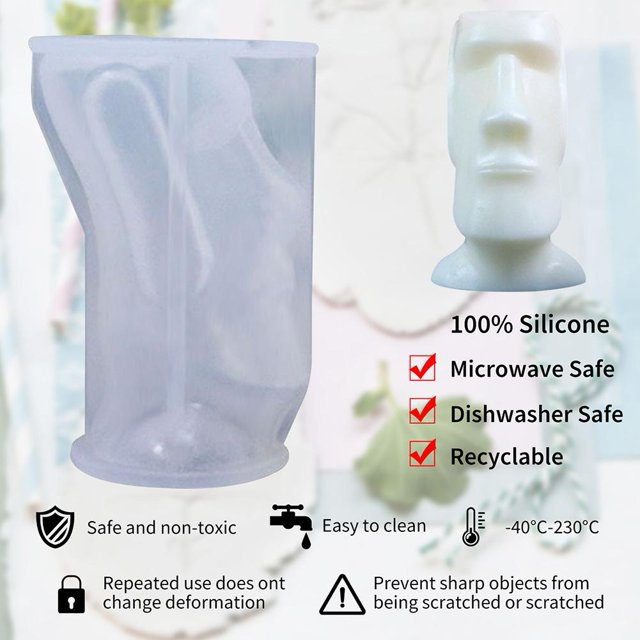 Molde de vela de silicona con retrato tallado de Pascua yeso de aromaterapia artesanía Hugtrwg Para estrenar