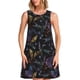 thumbnail image 1 of Easygdp Lavender Flowers para Vestido Transpirable de Mujer, Vestido Suelto de Manga Corta con Pliegues y Bolsillos para el Verano, 1 of 7