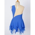thumbnail image 2 of MSemis Girls Sequins Sleeveless Figure Ice Skating Dress Blue 6, 2 of 5
