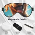 thumbnail image 4 of Cauagu Blue Sky Cute Dog Print Sleep Eye Mask, Blindfold Eye Sleep Shade Cover with Elastic Strap/Headband Eye Cover Eyeshade for Night Sleeping/Travel Nap, 4 of 7
