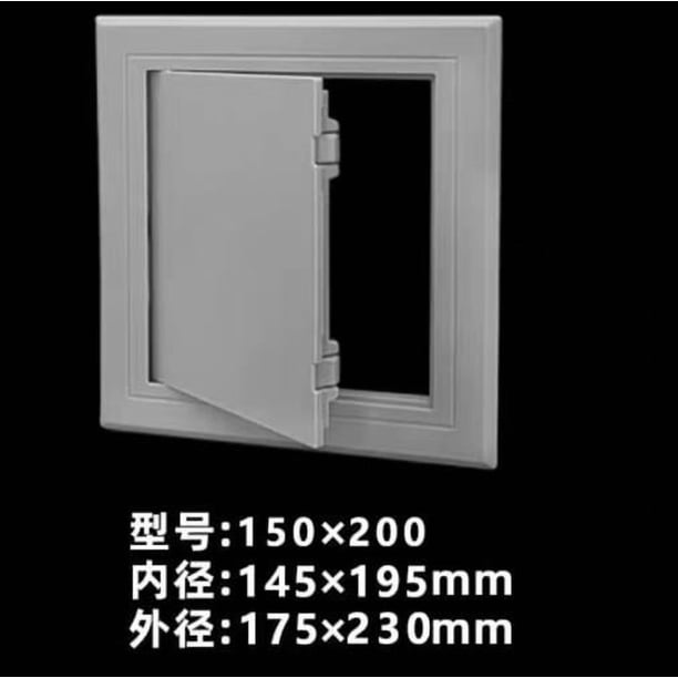 BRIGHTFUFU Panel de acceso para paneles de yeso: tapa de plástico para agujeros de pared, puerta de acceso de PVC para reparación de tuberías de drenaje.