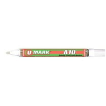 U-Mark UMARK10105 2 mm A10 Paint Marker, White - 12 per Box