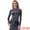 Silver, variant on Women's Glitter Mesh Mock Neck See Through Blouse M Silver