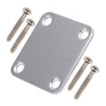 thumbnail image 3 of 1 Set Electric Guitar Neck Plate with Screws,Chrome & 1Pcs Guitar Jack 1/4 Inch Input Output Jack Plate Socket 6.35Mm, 3 of 7