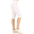 thumbnail image 2 of Women's Lightweight Solid Casual High Waist Running Yoga Daily Workout Capri Leggings, 2 of 5