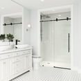 thumbnail image 6 of Vigo VG6021MGCL5676 Elan E-Class 76" High X 56" Wide Sliding Frameless Shower Door - Gold, 6 of 7