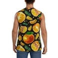 thumbnail image 4 of Daiia Tangerine Printed Men's Tank Tops,Casual Soft Sleeveless Gym Muscle Shirts Bodybuilding Tee-Large, 4 of 8