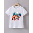 thumbnail image 1 of Boy'S Casual Summer T-Shirt - "Easily Distracted by Airplanes" Graphic Print, Short Sleeve, Round Neck, Lightweight & Stretchy Fabric, Perfect for Casual Attire, Casual Summer Wear | Ca, 1 of 6