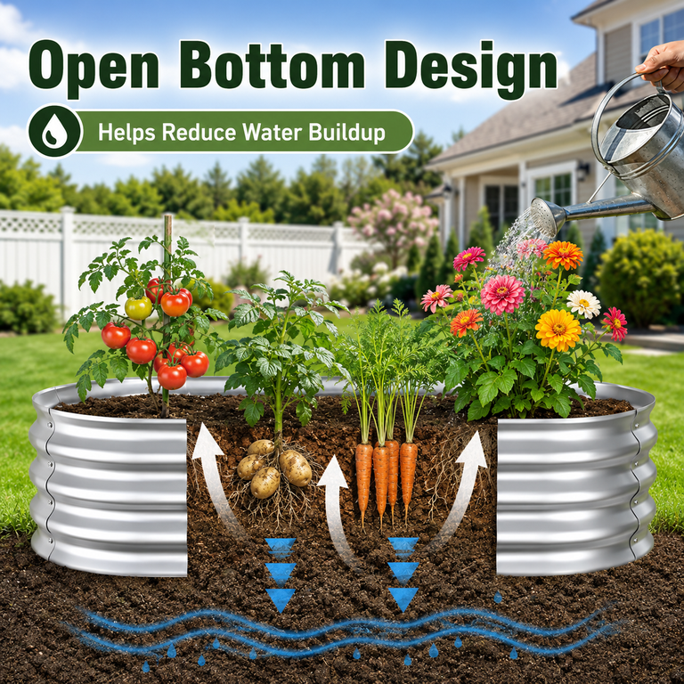 UNTIMATY 4x2x1 ft Galvanized Raised Garden Bed photo 4