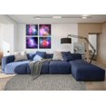 thumbnail image 4 of Outspace Nebula Canvas Wall Art/ Blue Galaxy Decor Framed Print Poster Pictuers/ Set of 4 Red Purple Cosmic Silver Artwork 12x12 Inches Paintings For People Living Room Bedroom Bathroom Decoration, 4 of 6