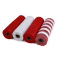 thumbnail image 2 of HomelyJoy 4 Rolls Red and White Deco Mesh, 10 Inch x 30 Feet Each Roll, Metallic Foil Poly Mesh Ribbon for Christmas Wreath Making, Winter New Year Wedding Door Decor Crafts, 2 of 5