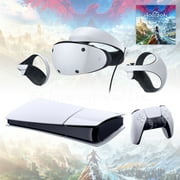 PlayStation 5 Slim & PSVR2 Horizon Call of the Mountain Deluxe Combo, VR2 Headset, Sense Controllers, PS5 Digital Console, DualSense, 4K HDR Advanced Rendering, with Mytrix HDMI2.1- PS5 VR2 Bundle