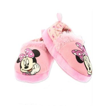 Disney Moana Toddler Girl's Plush A-Line Slippers with Faux Fur ...