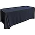 thumbnail image 3 of TCpop90x156-NavyP72 LA Linen Nappe Rectangulaire en Popeline de Polyester, Marine - 90 x 156 Po., 3 of 4