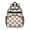 Boston Terrier and Rose Cream Pattern, variant on Boxer and Floral Green Pattern Cute School Backpack Bag for School with Padded Back and Adjustable Shoulder Straps 15.25"x11.5"x5.25"