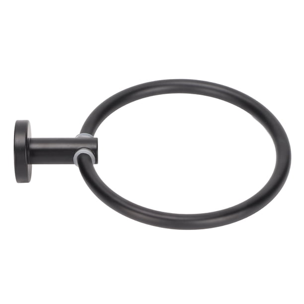 Herrajes para baño, porta toallas de aluminio moderno con forma de anillo, porta toallas redondo, máxima eficiencia
