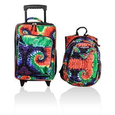 tie dye luggage