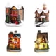 thumbnail image 1 of Decoración del festival de Navidad en miniatura de la lámpara  de 4 piezas Hugo Casa de miniaturas de resina, 1 of 10