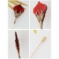 thumbnail image 3 of Women's Hat Pin Golden Retro Hollow Out Design Inlaid with Synthetic Ruby Stick Pin/Suit Pin for Men/Women(Pack Of 6), 3 of 5