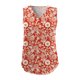 thumbnail image 5 of Gibobby Camisa en V con estampado suelto para mujer, blusas informales de verano, blusa con cuello sin mangas, y camisolas(Rojo,M), 5 of 5