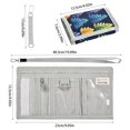 thumbnail image 3 of JIALIOU Nylon Trifold Card Wallet with ID Window Zipper Pocket for Men Women Teen Colorful Tree, 3 of 7