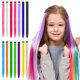 thumbnail image 2 of Typpkmm 10 Uds. Extensiones SintéTicas De Pelo De Colores Clip Colorido En El Cabello Extensiones De Cabello Liso SintéTico De 22 Pulgadas Para NiñOs, 2 of 7