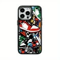 thumbnail image 1 of Sneaker Collage Design Anti-Fingerprint Shockproof TPU Case Bundle for iPhone 11/12/13/14/15, Pro/Plus/Pro Max/XR/XS/XS Max/SE/7/8, Full Camera Protection Durable Phone Covers, Ideal Gift Set, 1 of 5