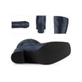 thumbnail image 2 of BLISSFUL STEP Women's Knee High Boots Square Toe Slouch Chunky Heel Navy Blue 5.5, 2 of 6