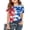Sky Blue(American Flag Stars), variant on CCRFTGI 250 Anniversary Usa Flag Shirts for Kids Boys Girls Size 7 Patriotic Cute Tops 4th Of July American Flag Stars Striped Tshirt Red White and Blue Summer Tops 1776 T-Shirts Red 7-8 Years