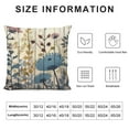 thumbnail image 5 of Nawypu  Pillow Covers Watercolor Ink Painting Dandelion Flower Leaves with Wood Background Burlap Throw Pillow Case Cushion Cover Protector Home Sofa Decorative Pillowcase, 5 of 5