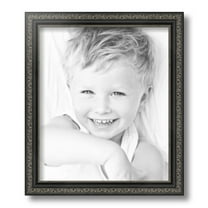 ArtToFrames 11" x 13" Antique Black Picture Frame, 11x13 inch Black Wood Poster Frame (WOM-5106)
