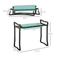 thumbnail image 3 of Garden Kneeler and Seat, Padded Foldable Stool - Green, 3 of 9