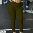 thumbnail image 7 of Outfmvch Yoga Leggings for Women Leggings with Pockets for Women Slim Move Cellulite Leggings for Women Butt Lift Yoga Workout Pants Silm Fit Yoga Pants A1 Army Green S-2XL, 7 of 7