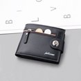 thumbnail image 4 of Fashion ID Short Wallet Solid Color Business Men Hasp Purse Multiple Card Slots Clutch Bag, 4 of 6